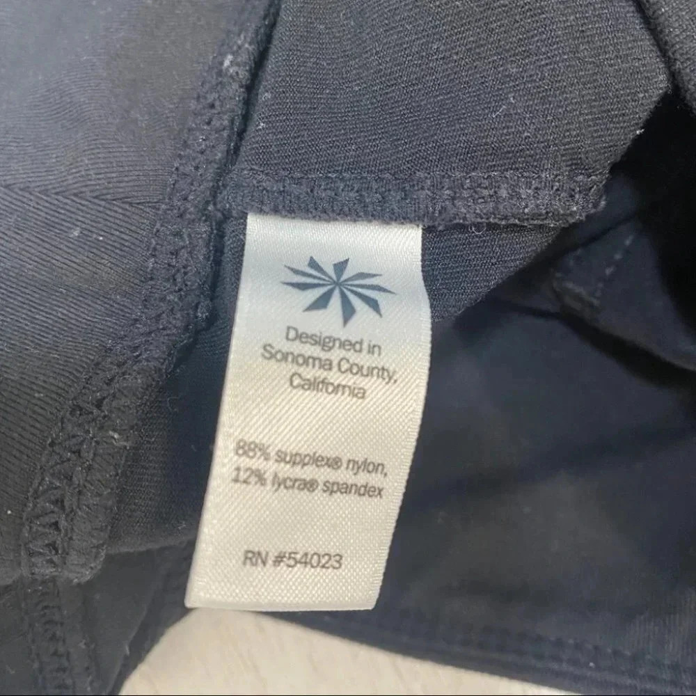 Athleta Tech Strech Metro Classic Ski Work Out Pants Black‎ S Yoga Leggings - Picture 5 of 7